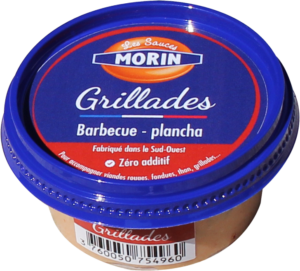 Sauce grillades 60g Les Sauce Morin - sauce traditionnelle base mayonnaise pour accompagner apéritifs, crudités viandes rouges, fondues, thon, grillades et planchas - grillades