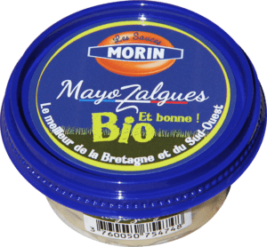 Sauce mayoZalgues 60g Les Sauce Morin - sauce bio à l'huile du Sud-Ouest bio et aux algues Bretonnes bio pour accompagner bulots; coquillages cuits, poissons blancs, moules, crudités - mayozalgues bio