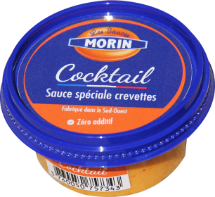 Sauce cocktail 60g Les Sauce Morin - sauce base mayonnaise pour accompagner crevettes, viandes blanches, crudités, apéritif - sauce fraîche sans colorant et sans conservateur - cocktail