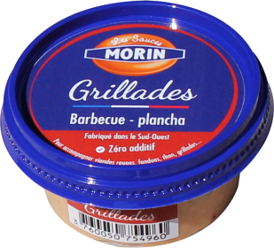 Sauce grillades 60g Les Sauce Morin - sauce traditionnelle base mayonnaise pour accompagner apéritifs, crudités viandes rouges, fondues, thon, grillades et planchas - grillades