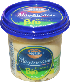 Sauce mayonnaise Bio 110g Les Sauce Morin - sauce artisanale bio avec graines de tournesol du Sud Ouest- fabrication 100% du Sud-Ouest et 100% bio - mayonnaise bio